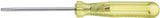 Wiha 509 kleine schroevendraaier sleufkop transparantgeel 2.0 mm x 40 mm - 01548