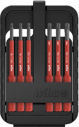 Wiha bitset slimbit electric torx® 7-delig incl. slimbit-box - 43153 - 43153