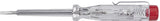Wiha sb2553 spanningszoeker 220-250 volt sleufkop transparant, met clip in blister 3.0 mm - 32201