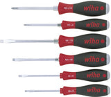 Wiha schroevendraaierset | 6-delig sleuf pzd | meercomponentengrepen | 6-kant-mes aanzet | 1 stuk - 21251 - 21251