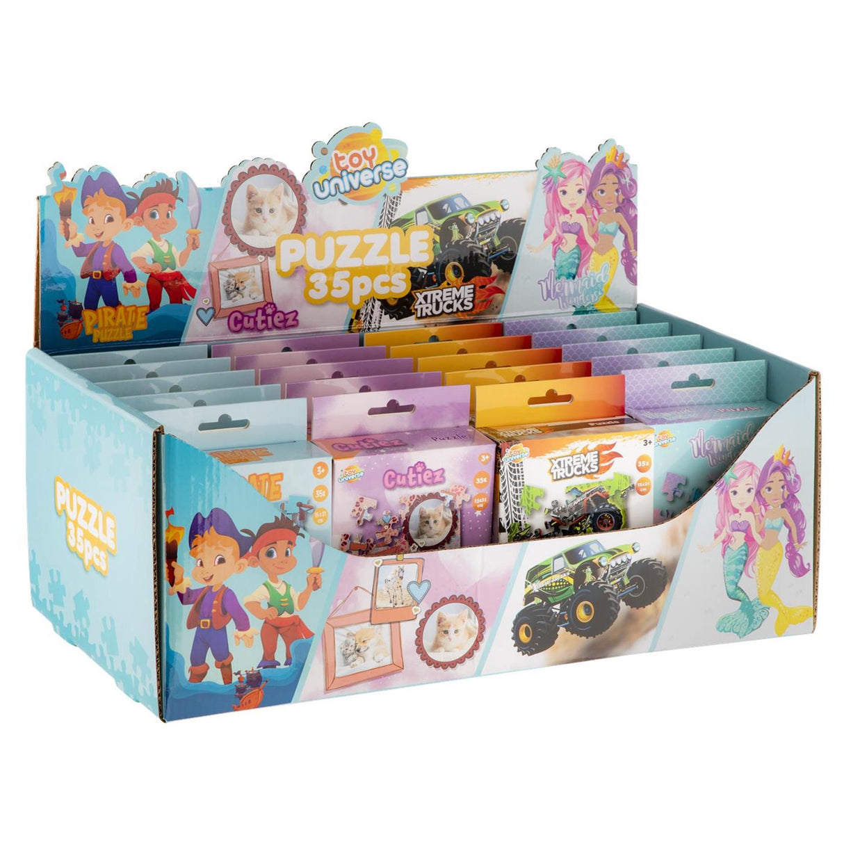 Toy universe puzzel mini 35 pcs. 21x15cm. 4ass