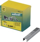 Wolfcraft - nietjes type 53 voor tacker - 5000 stuks - nieten met brede rug - extra hard staal - type 053 - 7032100