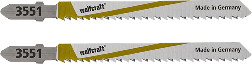 Wolfcraft decoupeerzaagblad | hcs | l=100mm | t-schaft | 2 stuks - 3551000