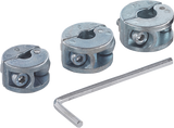 Wolfcraft dieptestops | voor boren | ø6, 8, 10mm | 3 stuks - 2755000