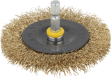 Wolfcraft draadborstel | messing | 6-kant schacht | ø75 x 10mm | 1 stuk - 2110000