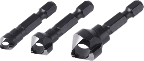 Wolfcraft dwarsgatverzinkboren | ø8, 12, 16mm | 3 stuks - 4375000