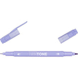Tombow • twintone dual-tip brushpen pale purple
