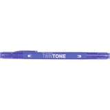 Tombow • twintone dual-tip brushpen french blue