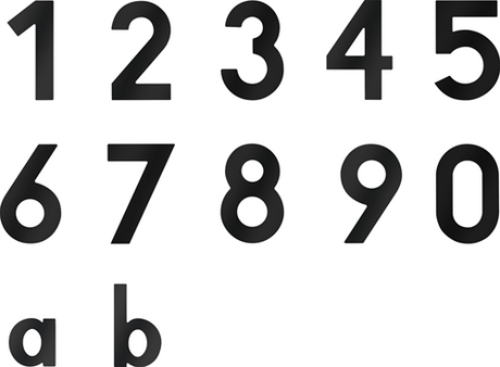 Metafranc huisnummer 5 120mm zwart - wu0424647