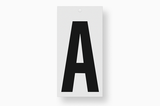 Metafranc plakletter 100mm zwart e - wu0510080
