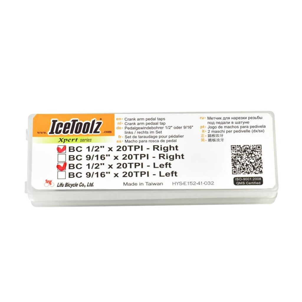 Icetoolz xpert crankarm pedaal tapset 9 16“x20tpi, e154