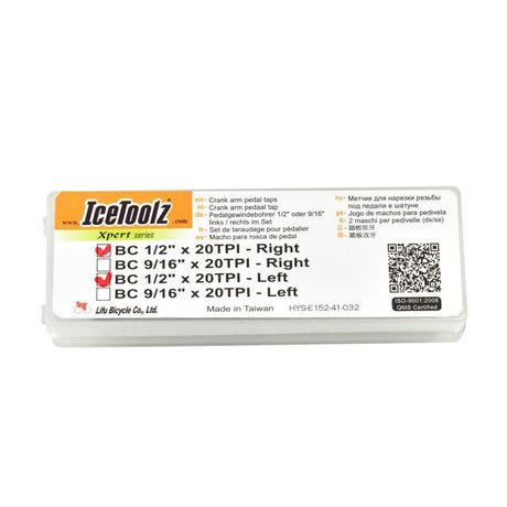 Icetoolz xpert crankarm pedaal tapset 9 16“x20tpi, e154