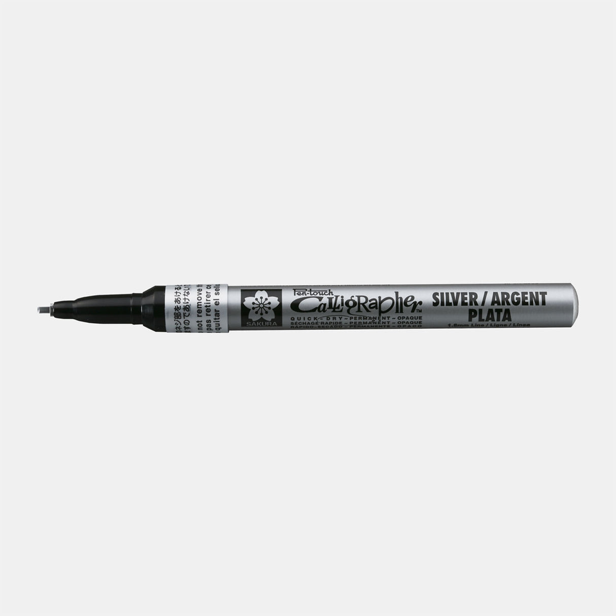 Sakura • pen-touch kalligrafie pen fijn zilver
