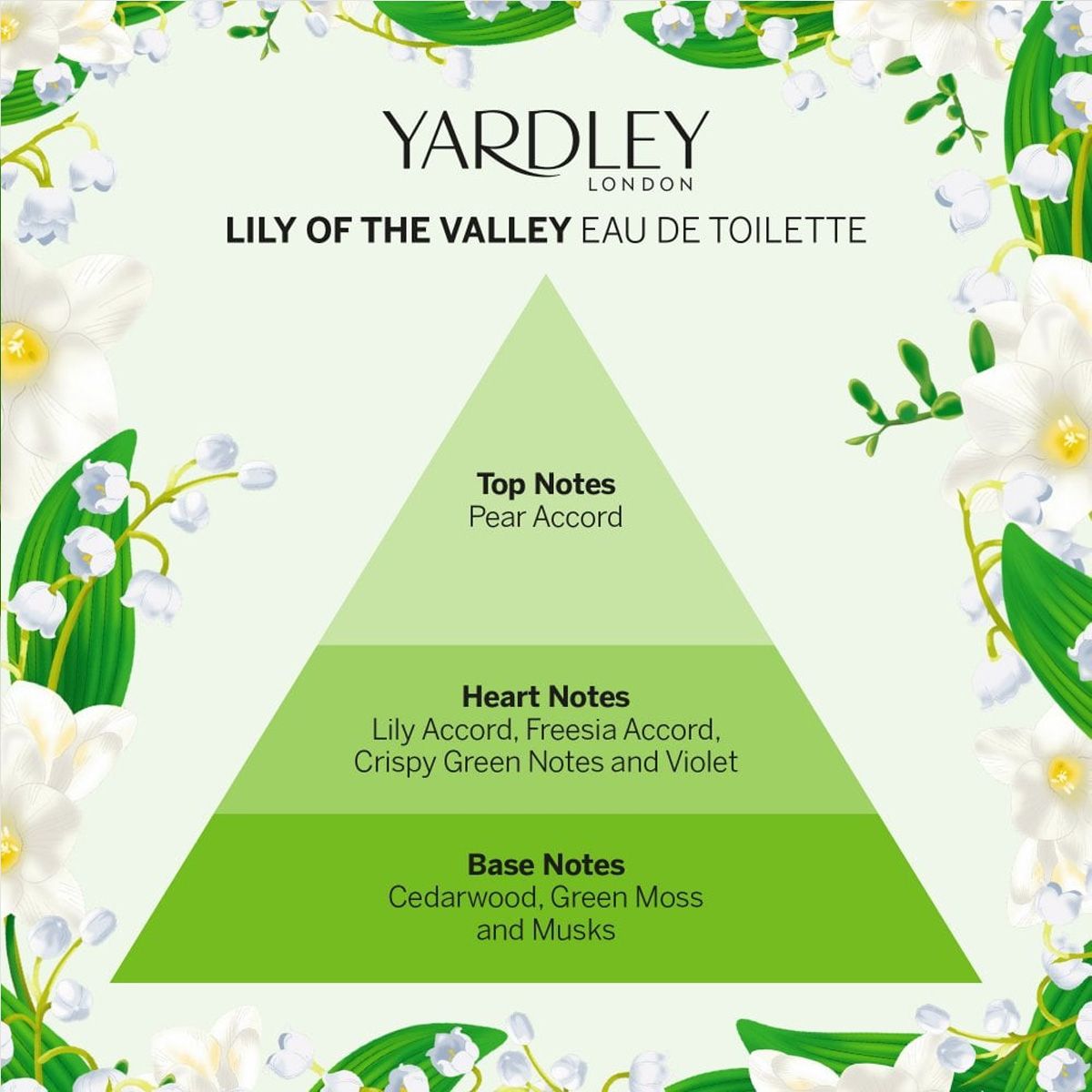 Yardley london lily of the valley eau de toilette 50ml