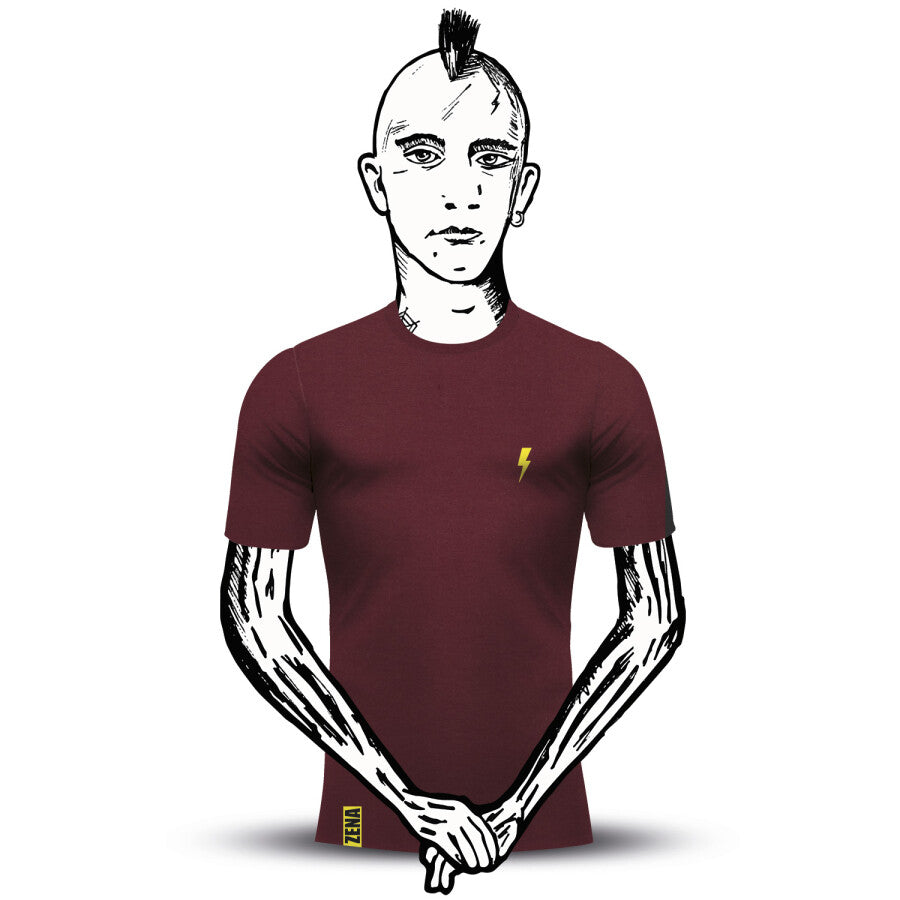Zena t-shirt flash burgundy s
