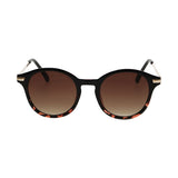 Spectrum zonnebril rond half tortoise zwart dames