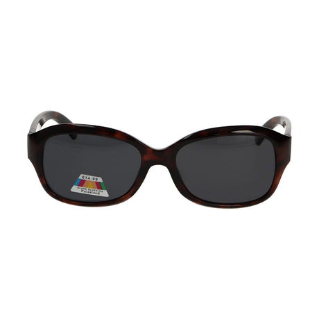 Spectrum polarized zonnebril ovaal tortoise grijs dames