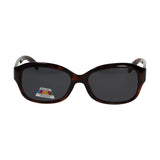 Spectrum polarized zonnebril ovaal tortoise grijs dames