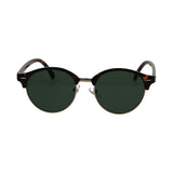 Spectrum zonnebril club rond havana goud groen unisex
