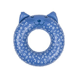 Leopard | blauwe dierenzwemband ø 55 cm