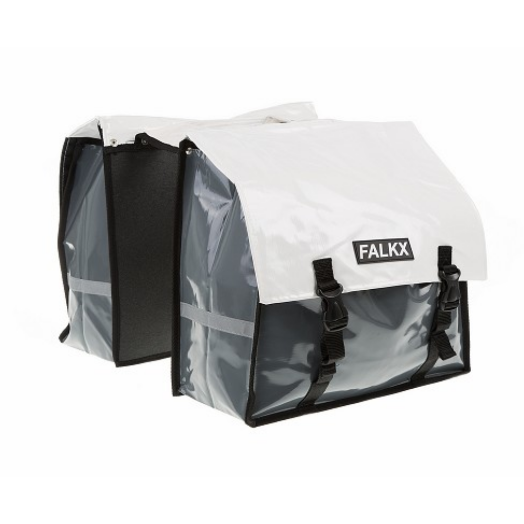 Falkx FALKX White Bull Tas dubbel Bisonyl wit-grijs, 45L