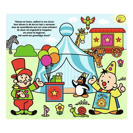 Bumba Kartonboek met Flapjes In het Circus