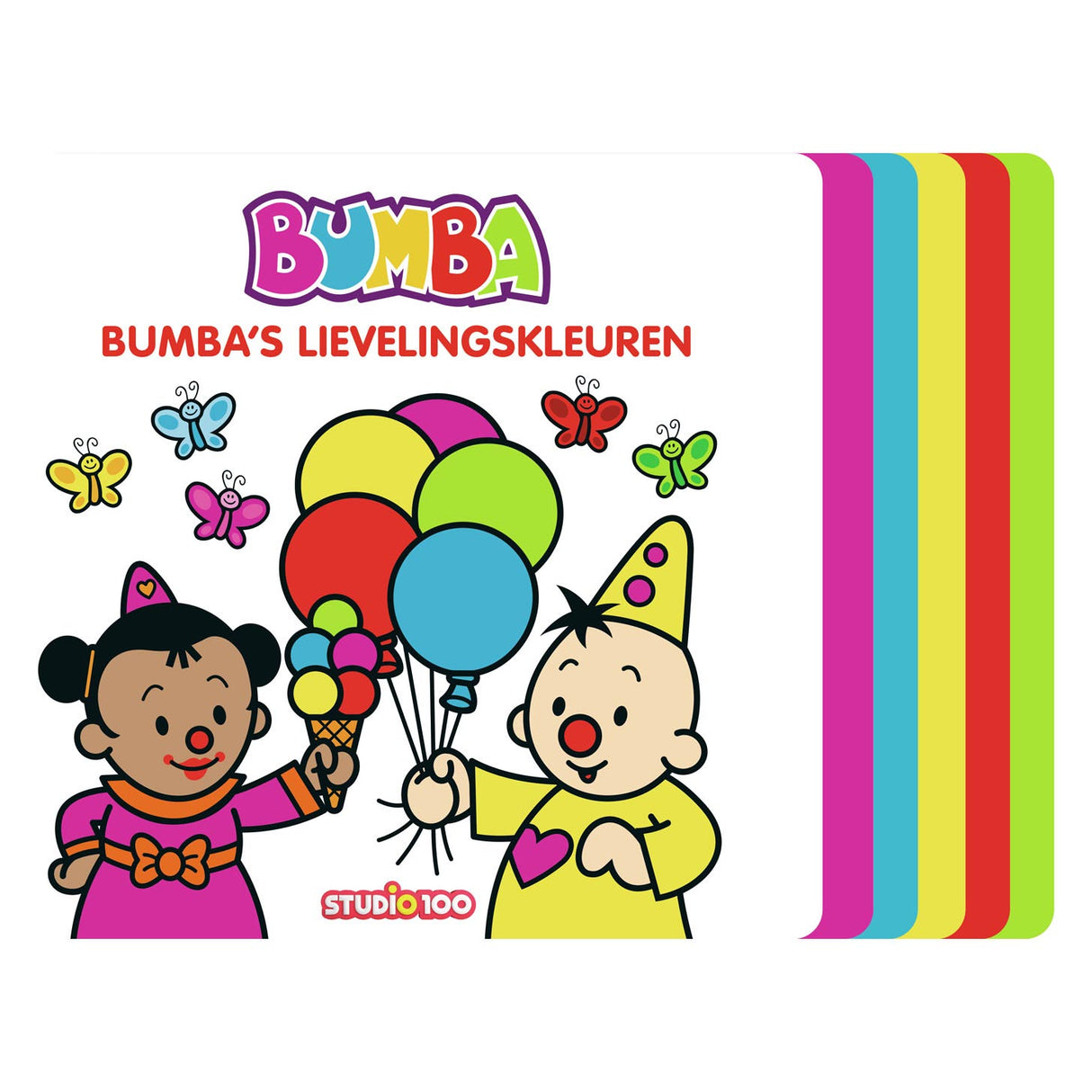 Studio 100 Kartonboek met trapjes Bumba's lievelingskleuren