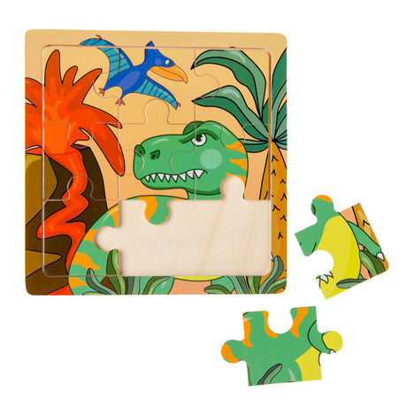 LG-Imports Houten Puzzel (Ruimte, Piraat of Dinosaurus)