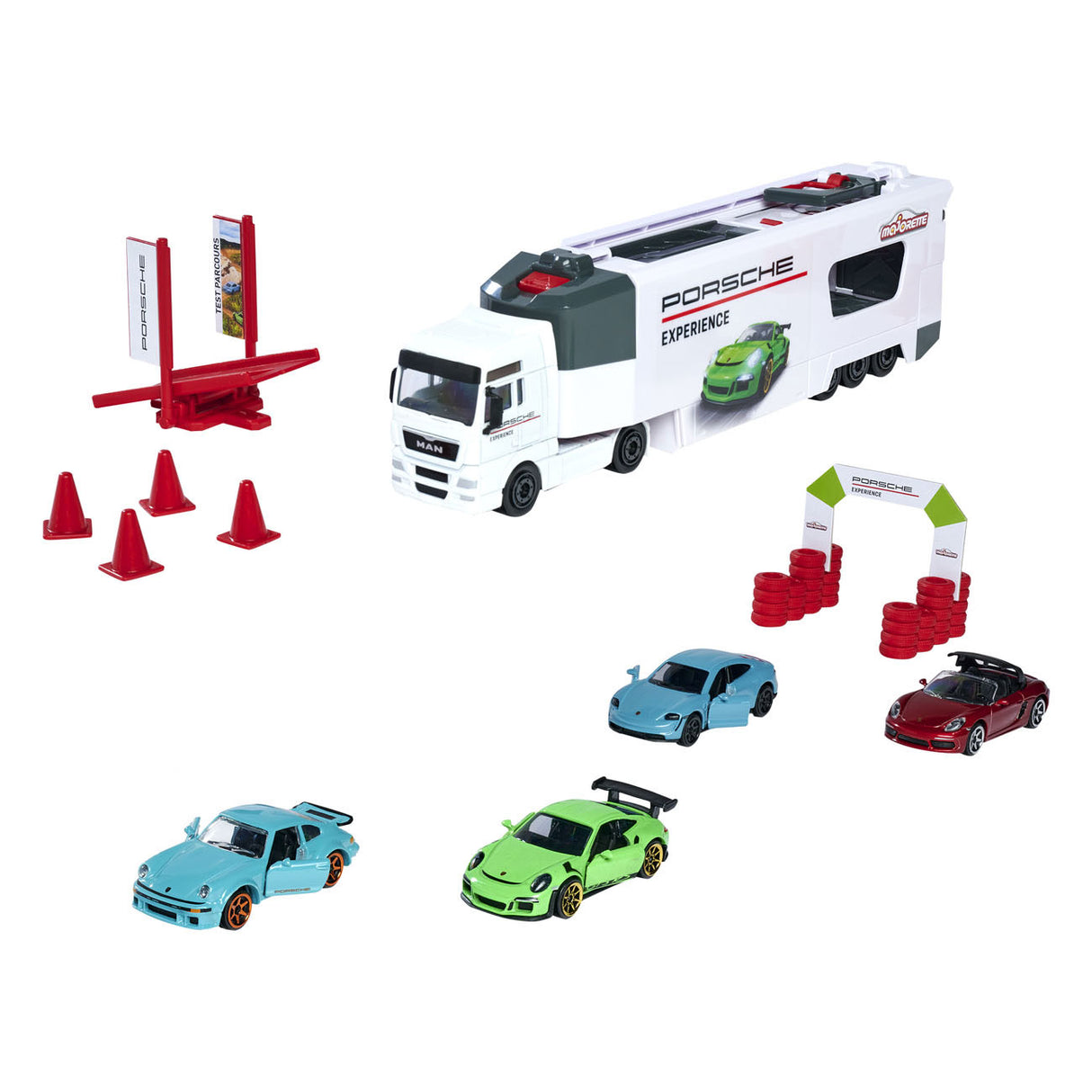 Majorette TGX Porsche Experience Transporter Speelset