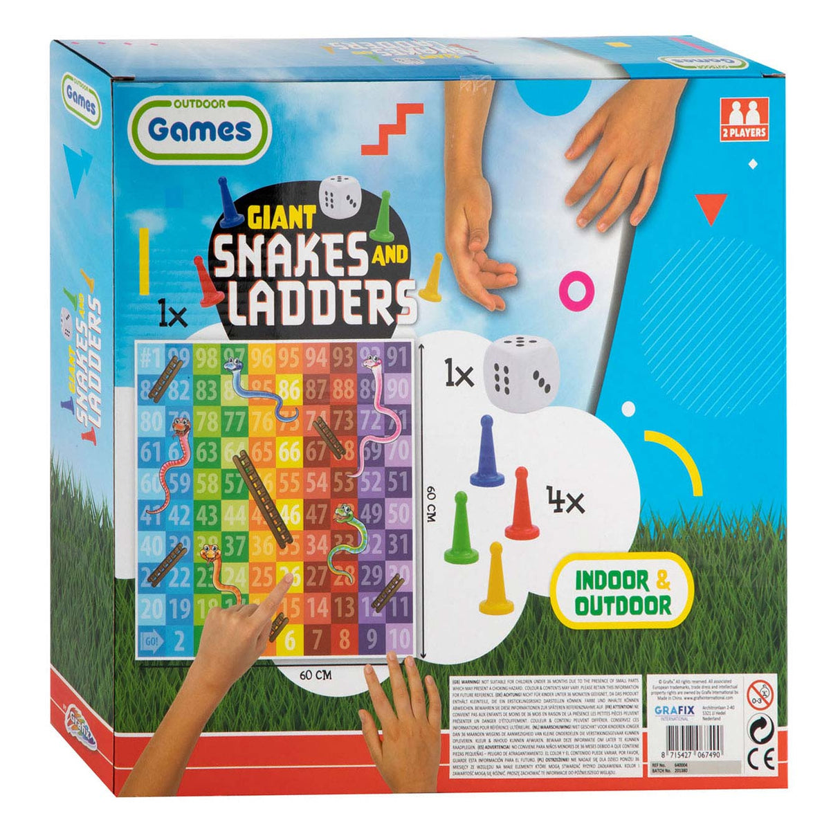 Creative Craft Group Reuze Snakes Ladders Spel