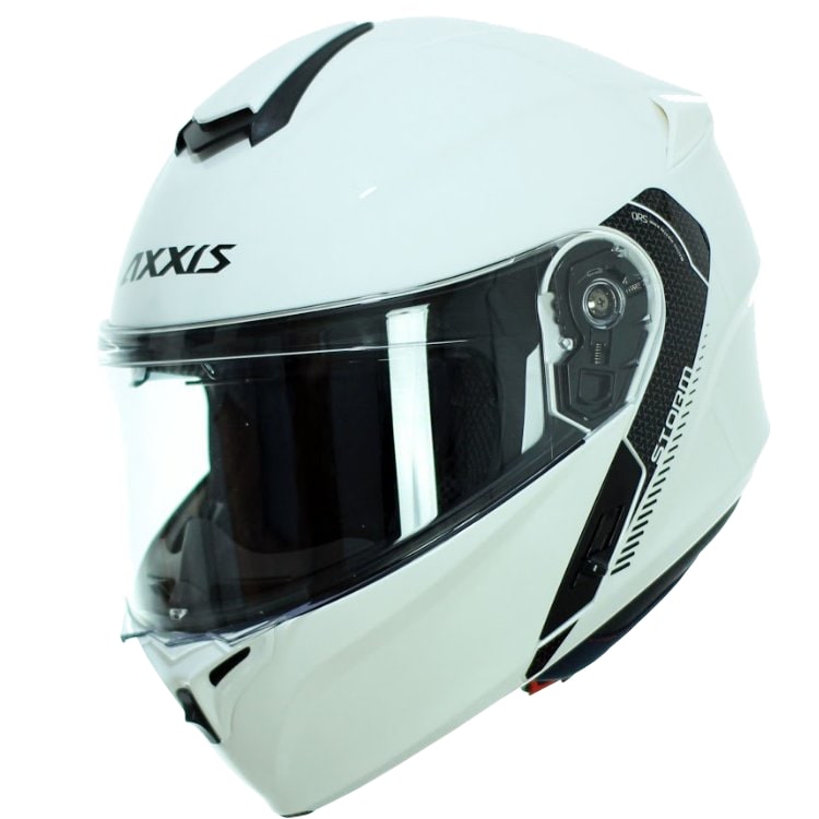 Axxis Helm Storm Solid Glans Wit S