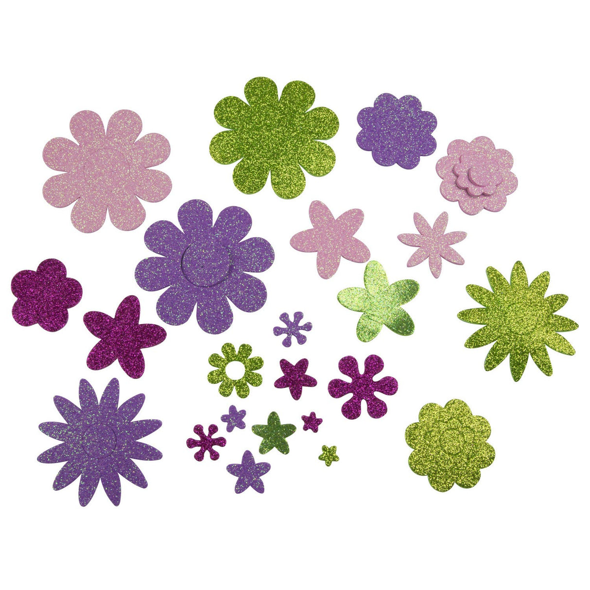 Knutsel Stickers Bloemen, 200st.