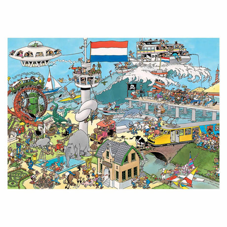 Jan van Haasteren Legpuzzel Traffic Chaos, 2x1000st.