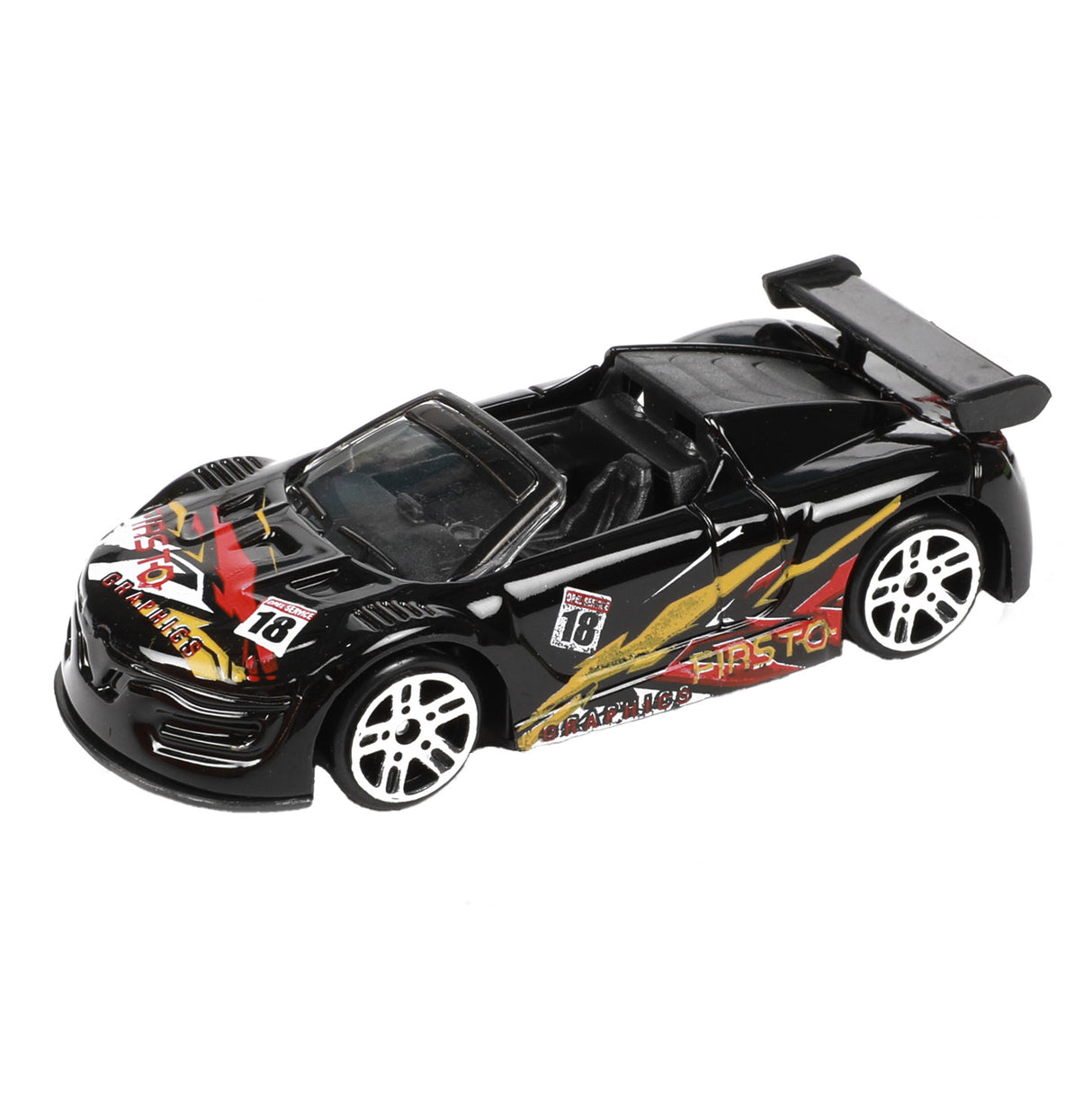 Toi-Toys Metal Vrachtwagen met 6 Raceauto's