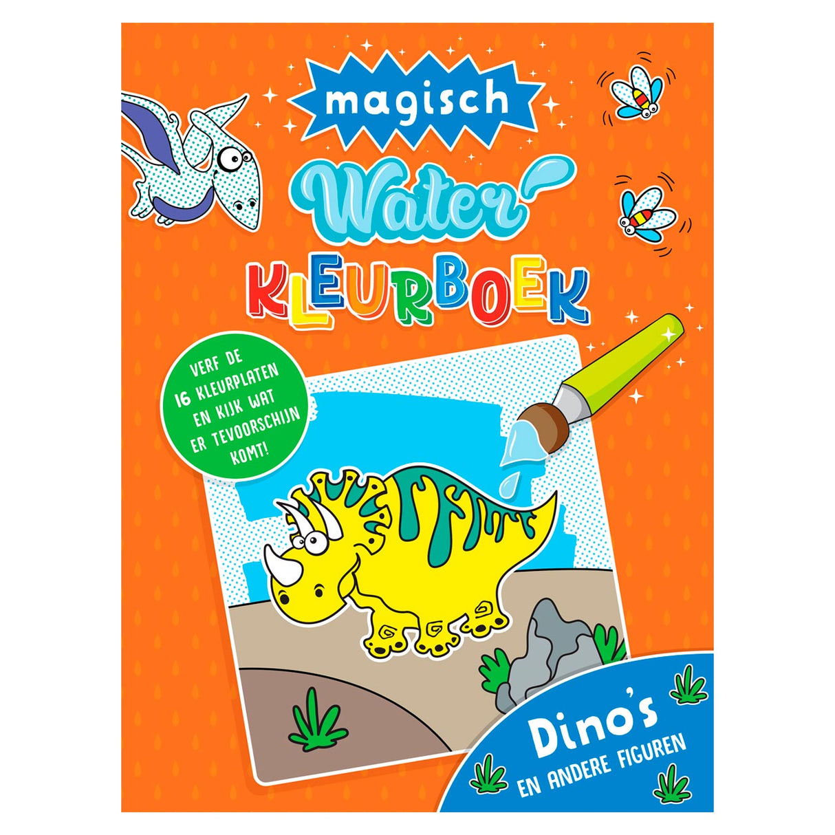 Rebo Publishers Magisch Waterkleurboek Dino's en andere figuren