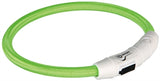 Trixie Halsband hond flash lichthalsband usb tpu nylon groen