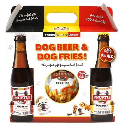 Snuffle Gift box hondenbier en patat