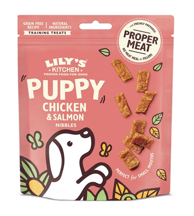 Lily's kitchen Chicken salmon nibbles voor puppies