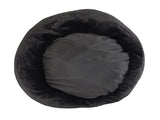 Foeiii Hondenmand cozy pluche relax donut zwart