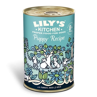 Lily's kitchen Dog puppy recipe turkey duck kale