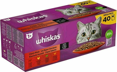 Whiskas Multipack packen Erwuessene Auswiel Fleesch an Zooss