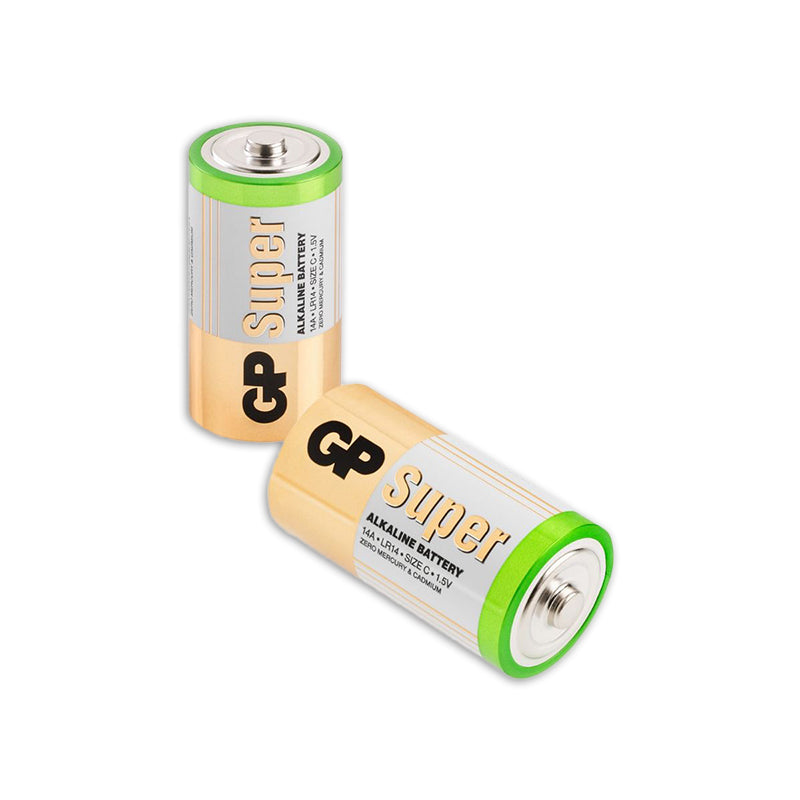 Gp super alkaline c batterijen 2pk