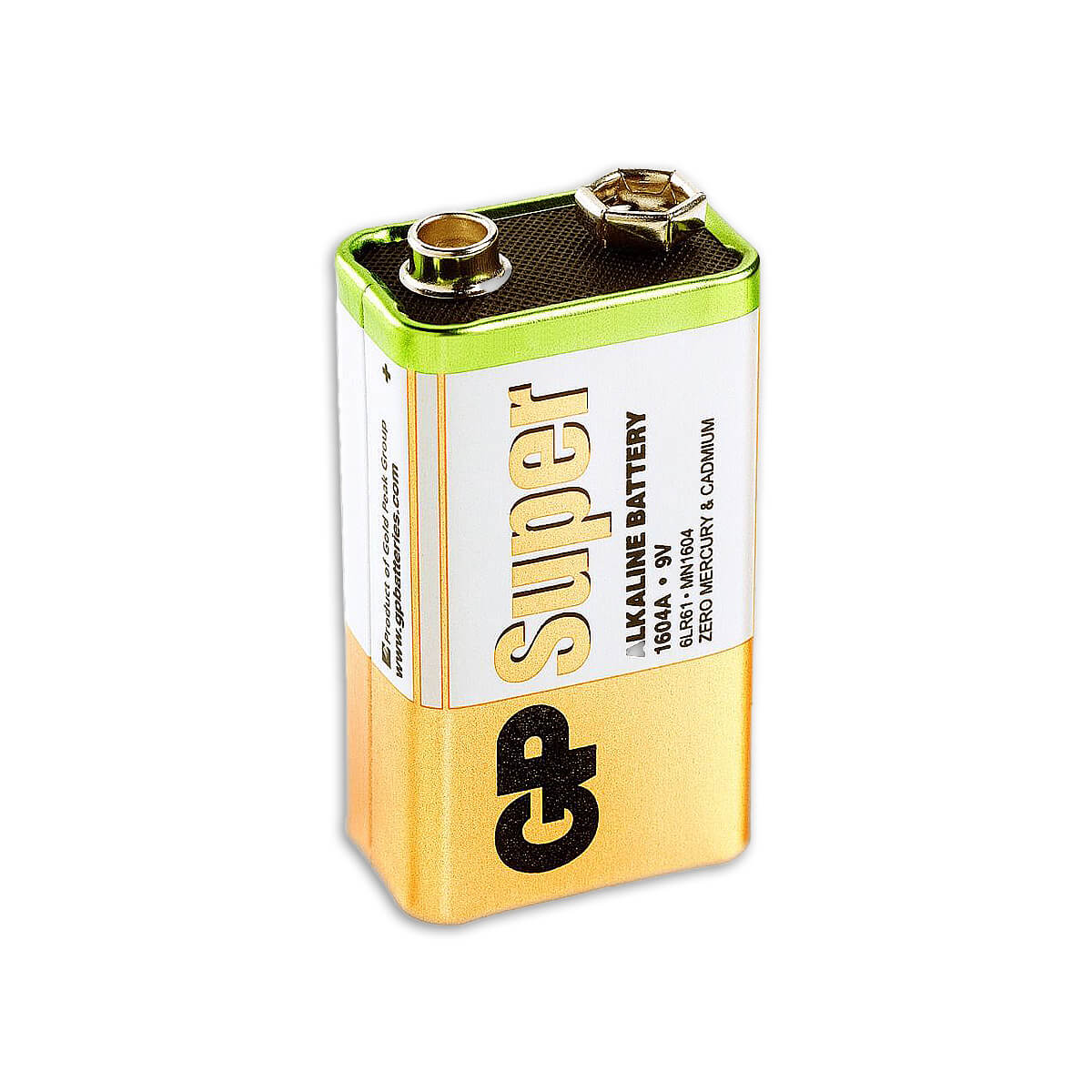 Gp super alkaline 9v batterij 1pk