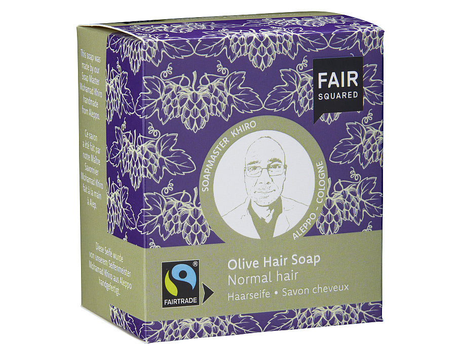 Fair Squared Shampooblok Normaal haar Olijf 2 stuks à 80 gram.