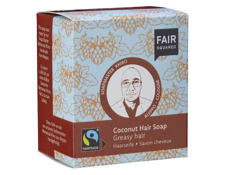 Fair Squared Shampoo Blok Vet Haar 2 stuks Kokos