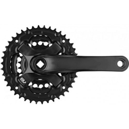 Samox Crankset 152 mm triple 42 32 22 t mat zwart 4 mm