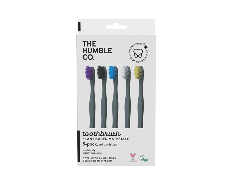 The Humble Co. Tandenborstels Plant Based Soft 5 Stuks