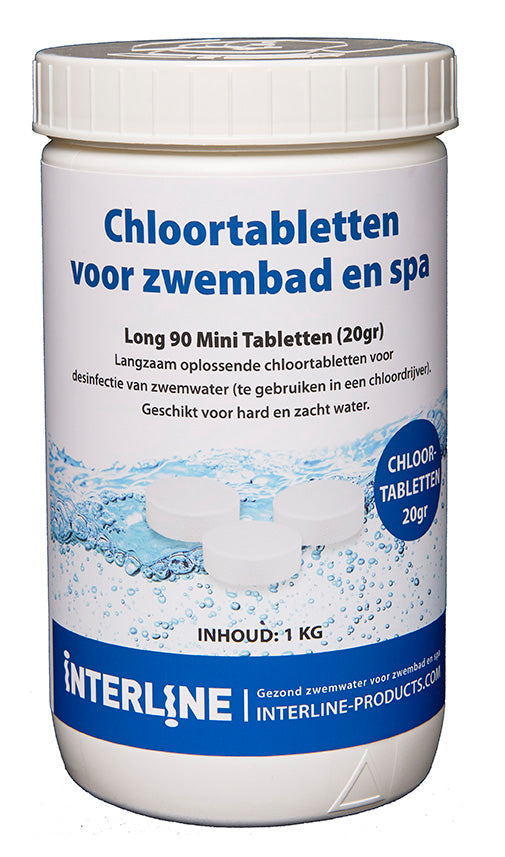 Interline Chloortabletten Long90 20gram 1kg