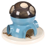 FLAMINGO FLAMINGO Kattenspeelgoed voerdispenser Diso wit en blauw