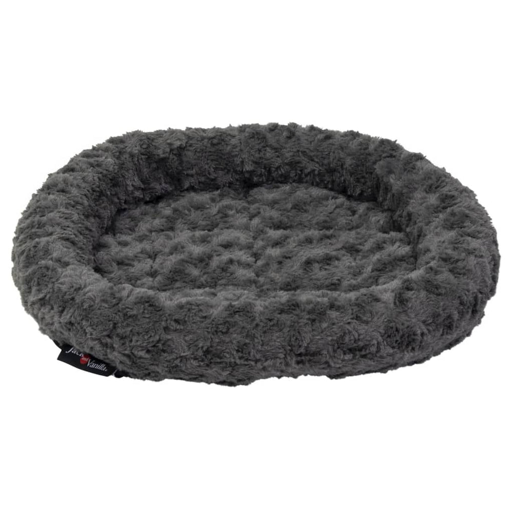 Jack and Vanilla Jack and Vanilla Huisdierenmand Softy XS 45x40x7 cm rosette grijs